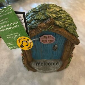 “Welcome” Fairy Tree Design Door with LED Light